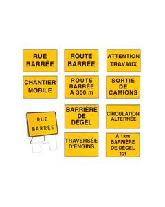 Panneaux de signalisation KC1 - ROUTE BARREE