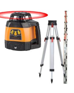 Niveau laser rotatif GEOFENNEL FL100HA Junior en pack avec trépied et mire alu 4m