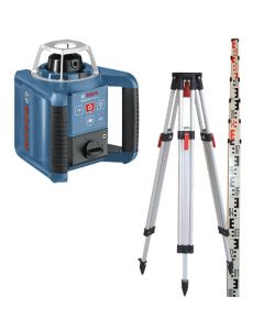 Niveau laser rotatif de chantier BOSCH GRL300HV faisceau rouge