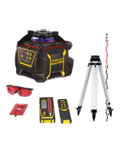 Niveau laser rotatif STANLEY RL600 pack trépied crémaillère - mire 4m