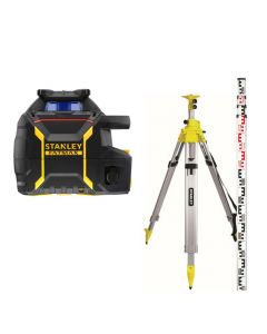 Niveau laser rotatif STANLEY RL600 pack trépied crémaillère - mire 4m