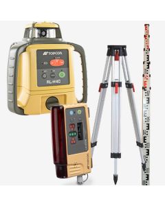 Niveau laser rotatif TOPCON RLH4C en pack avec trépied mire et cellule LSB10