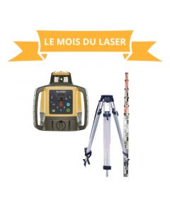 Niveau laser rotatif TOPCON en pack avec trépied et mire alu 4m