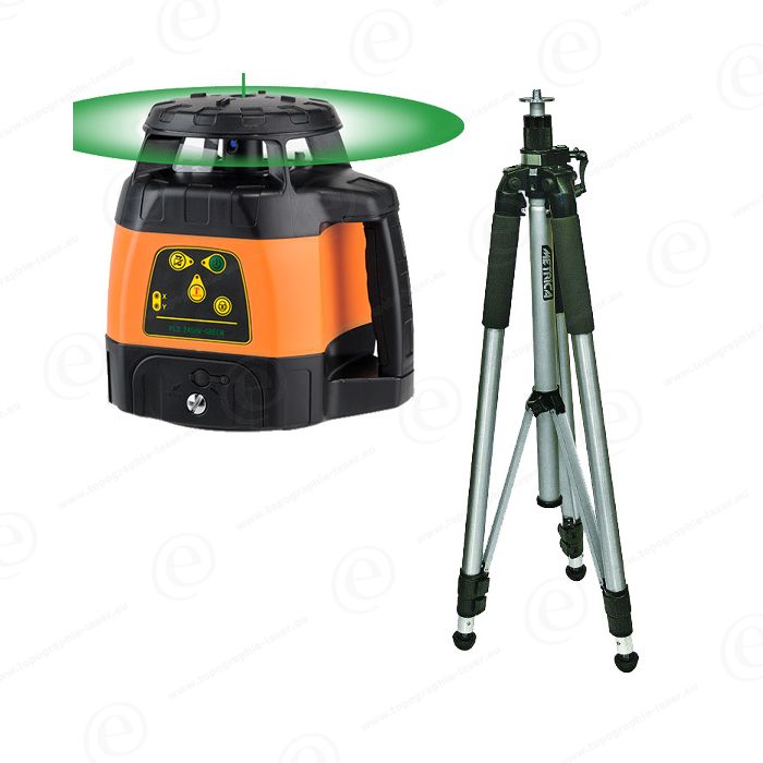 FLG 190A-GREEN - Pack Laser rotatif trépied + mire