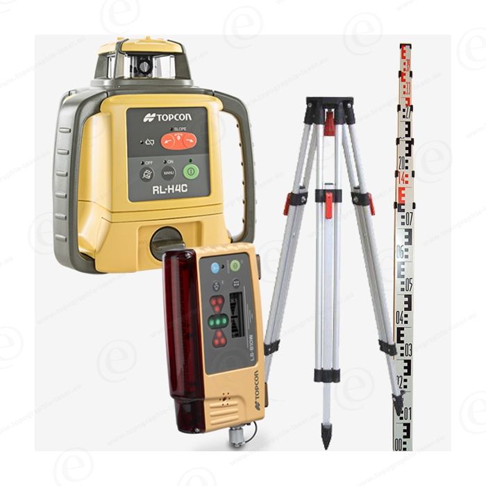 PACK GUIDAGE : Laser de chantier TOPCON RLH5A avec trépied et mire +  Cellule de guidage LSB-10