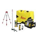 Pack guidage laser Leica double pente CLX700 avec cellule LMR360, report cabine LMD360, trépied et mire