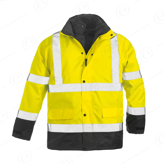 Parka de chantier fluorescent 3 en 1