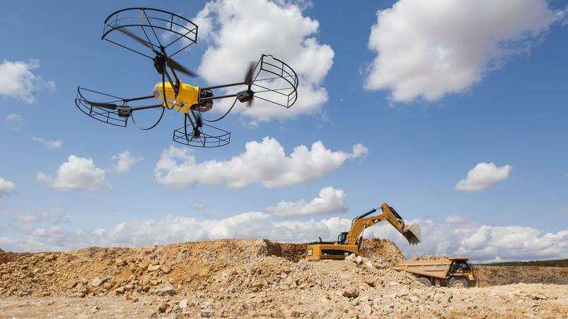 Utilisation du drone sur des chantiers