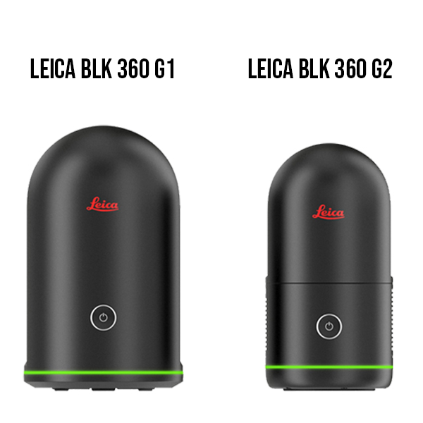 Comparaison scanners BLK360 G1 et G2