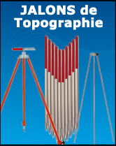 Materiel de Geometre - Jalon et trepied porte jalon