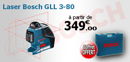 Promotion sur le laser bosch GLL 3-80