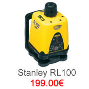 Niveau laser rotatif manuel pas cher, pemier prix, Stanley RL100, laser horizontal et vertical